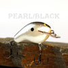 Old School Balsa Baits Squarebill 1 in Pearl Black